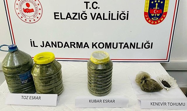 Elazığ'da toprağa gömülü vaziyette 14 kilo esrar ele geçirildi
