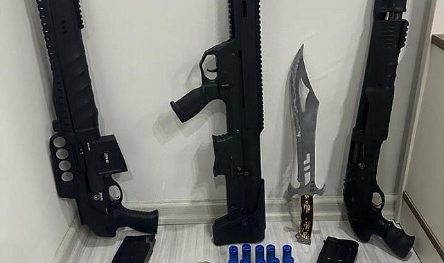 Elazığ'da tüfek ve tabanca ele geçirildi