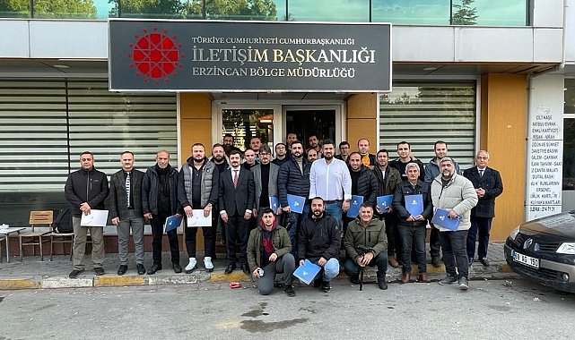 Erzincan'da gazetecilere yönelik dron eğitimi tamamlandı