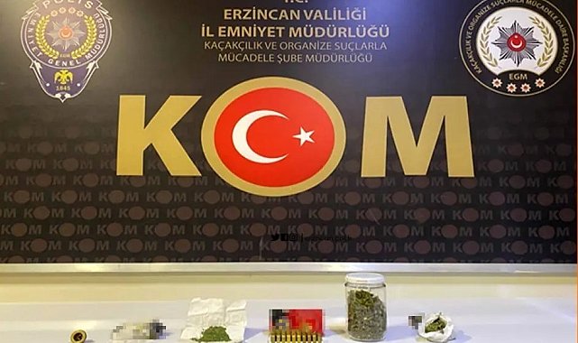 Erzincan'da uyuşturucu tacirlerine operasyon