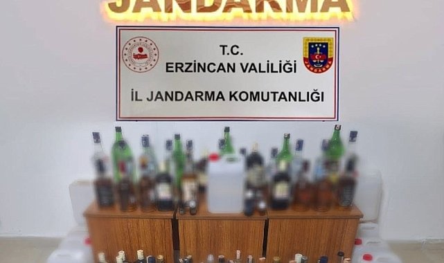 Erzincan'da yılbaşı öncesi kaçak ve sahte alkol operasyonu