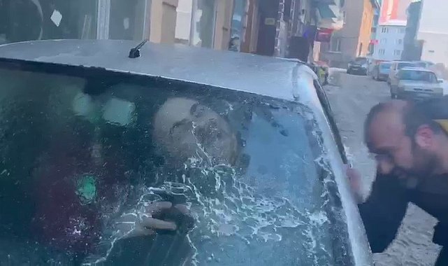 Erzurum'da tiyatrocuların soğuk esprisi