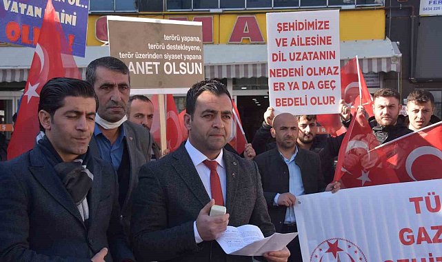 Gaziler ve Şehit Aileleri Vakfı HDP önünde basın açıklaması yaptı