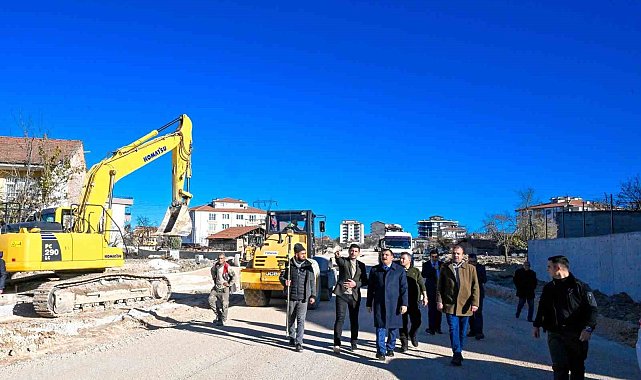 Gürkan yol çalışmalarını inceledi