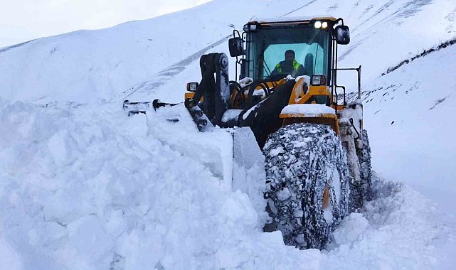 Hakkari'de kardan kapanan yollar tek tek açılıyor