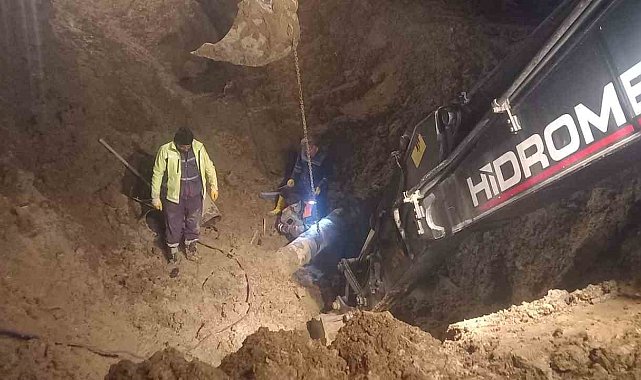 Hakkari'de patlayan içme suyu şebekesi onarıldı