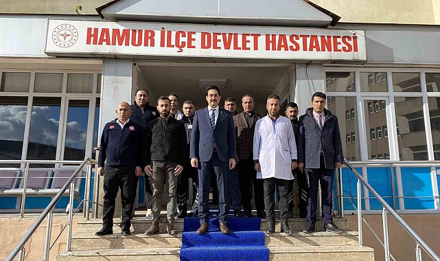 Hamur Kaymakamı Yıldırım, ilçedeki kurumları denetledi