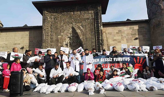 Hekimlerden Filistin için "sessiz yürüyüş"