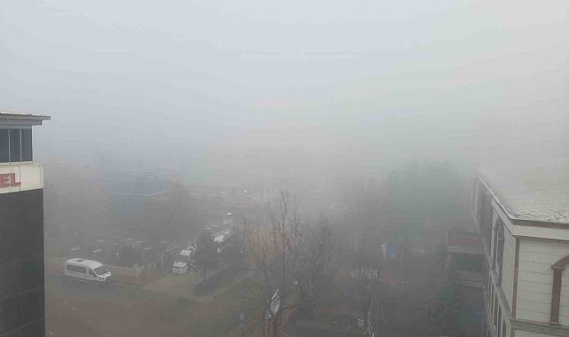Karakoçan'ı sis kapladı