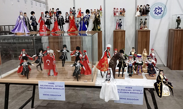 “Kars Geleneksel Giysili Folklorik Bebekler” Erzurum’da sergileniyor