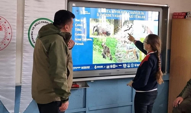 Kars'ta DKMP'den öğrencilere doğa koruma eğitimi