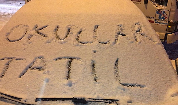 Kars'ta okullar tatil