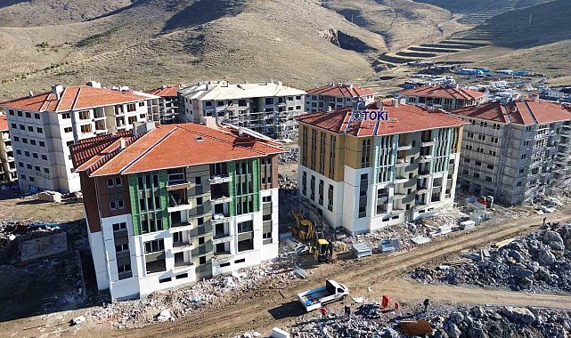 Malatya'da TOKİ deprem konutları hızla yükseliyor