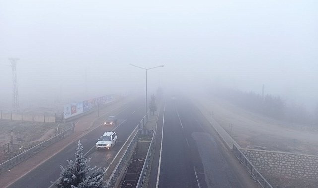 Malatya'da yoğun sis etkili oluyor