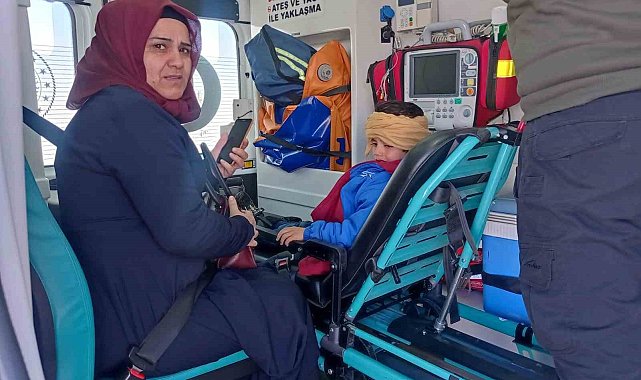 Muradiye'de hasta kurtarma operasyonu