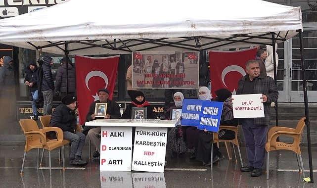 Muş'ta evlat nöbetine katılan aile sayısı 46'ya yükseldi