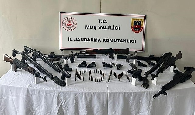 Muş'ta silah ve mühimmat operasyonu: 5 tutuklama