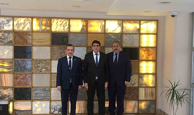 Rektör Alma'dan MTA Genel Müdürü Yanık'a ziyaret