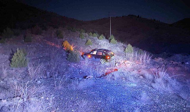 Sürücü direksiyon hakimiyetini kaybetti, cip tarlaya uçtu: 1 yaralı