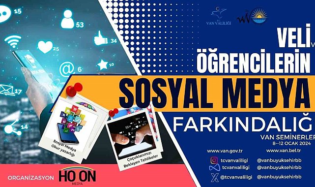 Van'da öğrenciler için 'Sosyal Medya Farkındalık Semineri' düzenlenecek