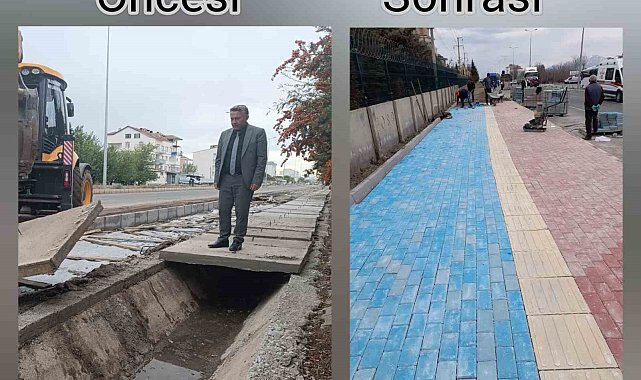 Yazıkonak Belediyesi, engelli, bisiklet ve yürüyüş yolunu hayata geçirdi