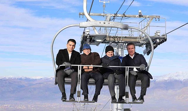 Yıldırım, Ergan Dağı Kayak Merkezi'nde incelemelerde bulundu