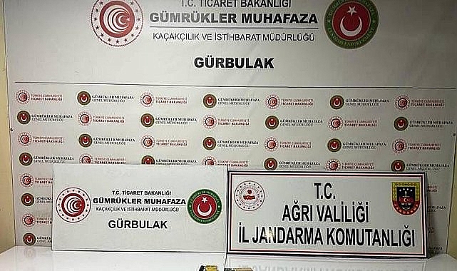 Ağrı'da 1 kişi gümrük kaçağı altınlar ile yakalandı