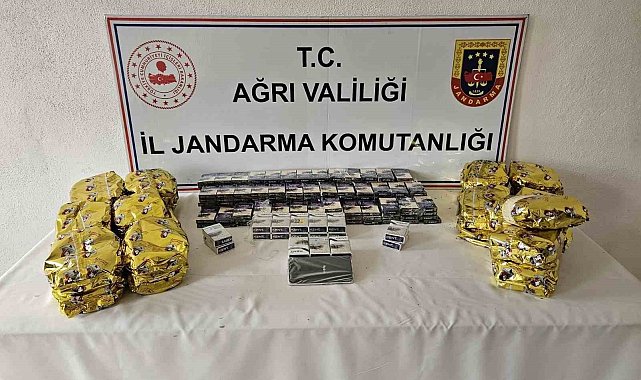 Ağrı'da kaçak sigara, çay ve cep telefonu ele geçirildi