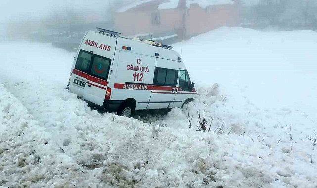 Bingöl'de ambulans buzlanma nedeniyle yoldan çıktı: 5 yaralı