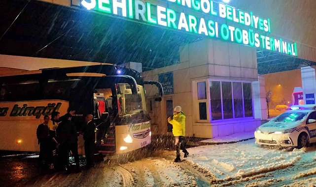 Bingöl'de şehirlerarası yolcu ve yük taşımacılığı yapan araçlara denetim