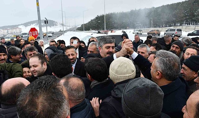 Cumhur İttifakı'nın adayı Yunus Baydar'a coşkulu karşılama