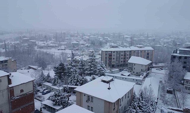 Doğanşehir'de karla mücadele çalışmaları devam ediyor