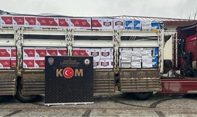 Elazığ'da 6,5 milyon bandrolsüz makaron ve 438 kilo tütün ele geçirildi