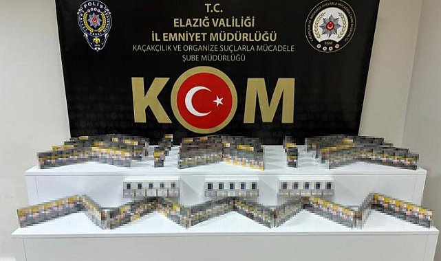 Elazığ'da asayiş uygulaması: Uyuşturucu madde, kaçak sigara ve ruhsatsız silah ele geçirildi