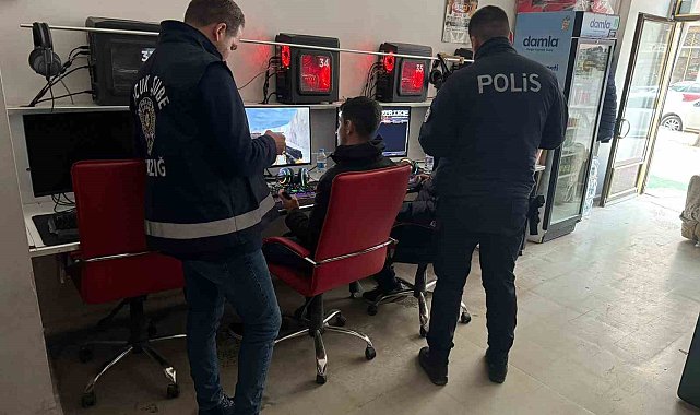 Elazığ'da internet kafeler denetlendi