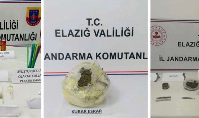 Elazığ'da jandarma uyuşturucuya geçit vermiyor