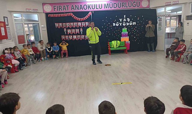 Elazığ'da öğrencilere trafik eğitimi verildi