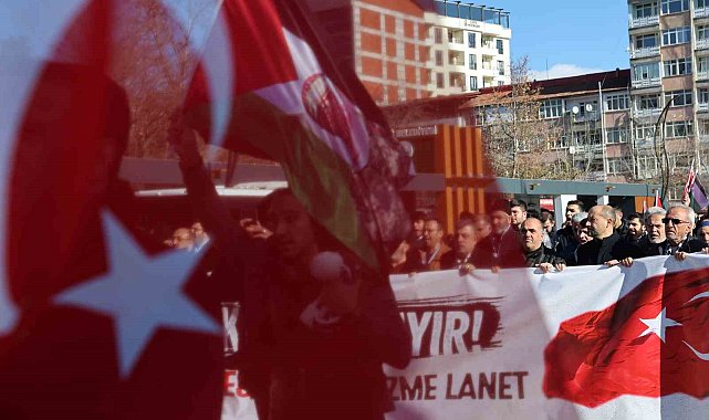 Elazığ'da teröre lanet, Filistin'e destek yürüyüşü