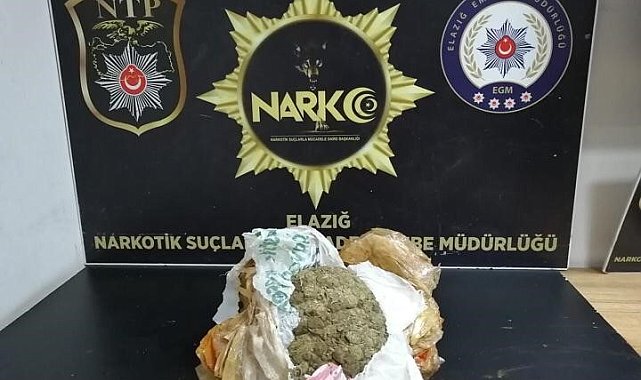 Elazığ'da uyuşturucuya geçit yok: 1 tutuklama