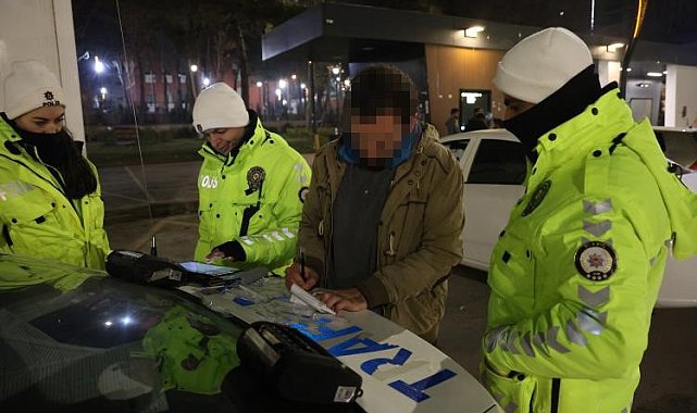 Elazığ'da yılbaşı gecesi kurallara uymayan sürücülere ceza