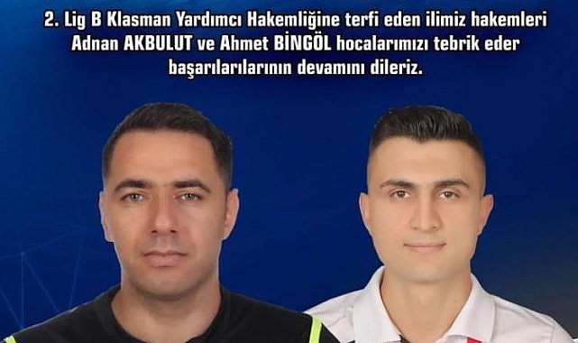 Elazığ'dan iki hakem B Klasman'a terfi etti