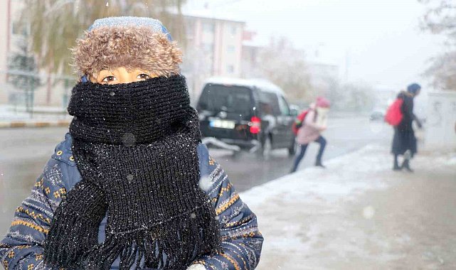 Erzincan'a 2024 yılının ilk karı yağdı
