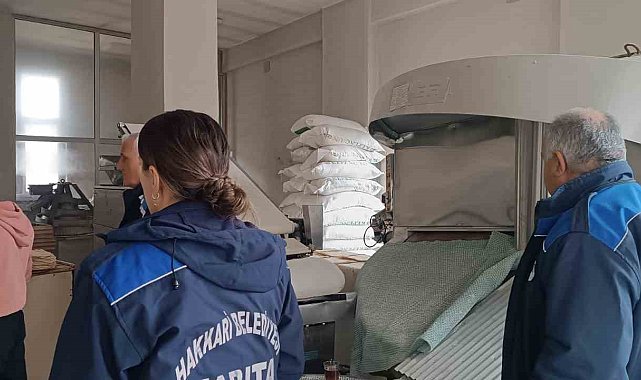 Hakkari fırınlar titizlikle denetlendi
