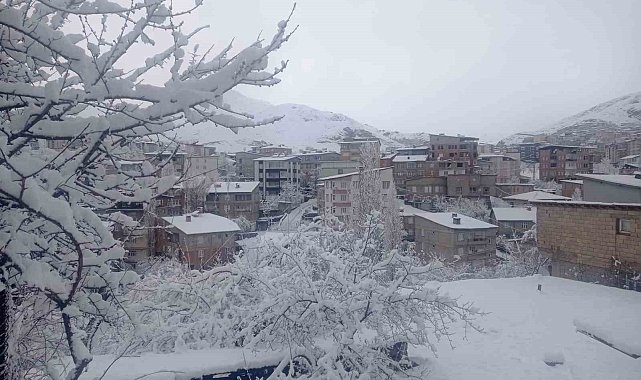 Hakkari kar hapsinde: Okullar tatil edildi, 284 yerleşim yerinin yolu kapandı