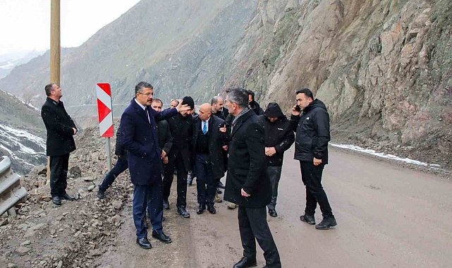 Heyelan bölgesine tünel çalışmaları devam ediyor