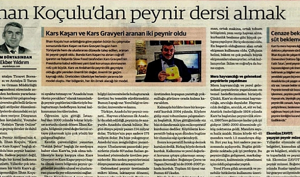 İlhan Koçulu’dan peynir dersi almak