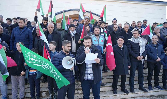 İsrail saldırıları Muş'ta protesto edildi