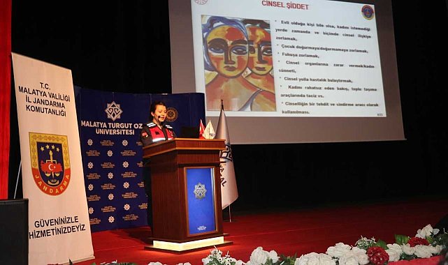 Jandarma ekipleri üniversite öğrencileri ve öğretim görevlilerini bilgilendirdi