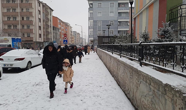 Kars'ta kar yağışı etkili oluyor