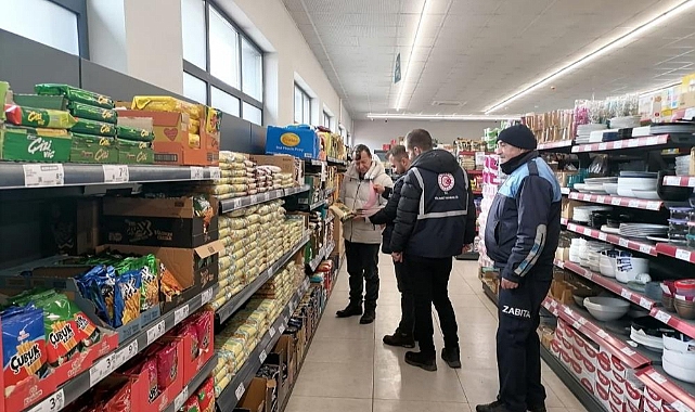 Kars'ta zincir marketlerde fiyat denetimi yapıldı